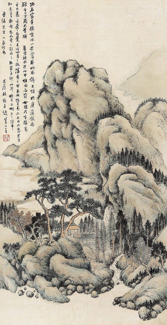 空山新雨后，天气晚来秋。
